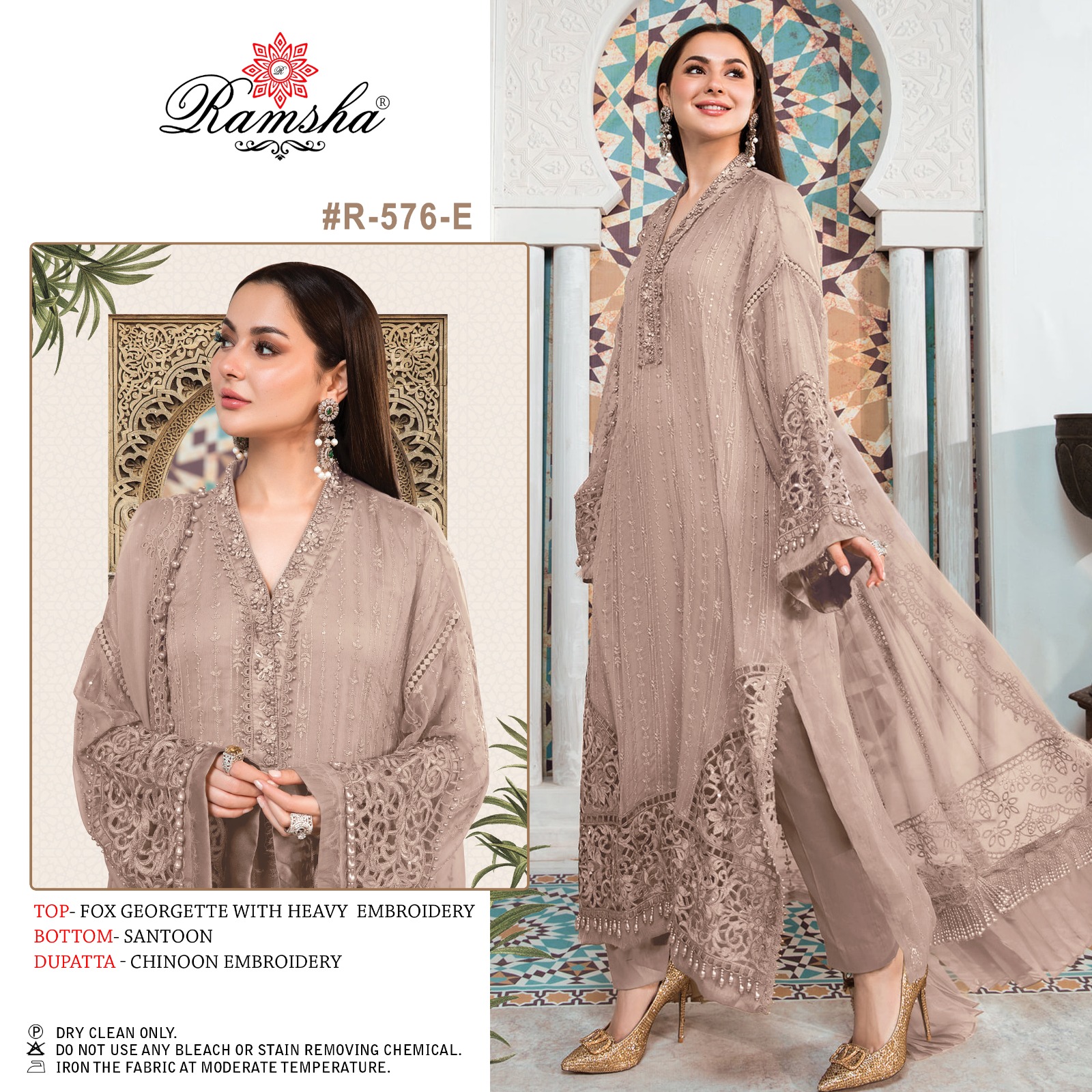 Ramsha Ramsha R-576 E Salwar Kameez Georgette Singles