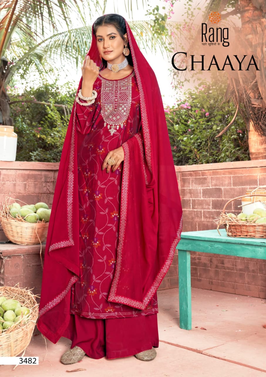 rang chaaya muslin exclusive print salwar suit catalog