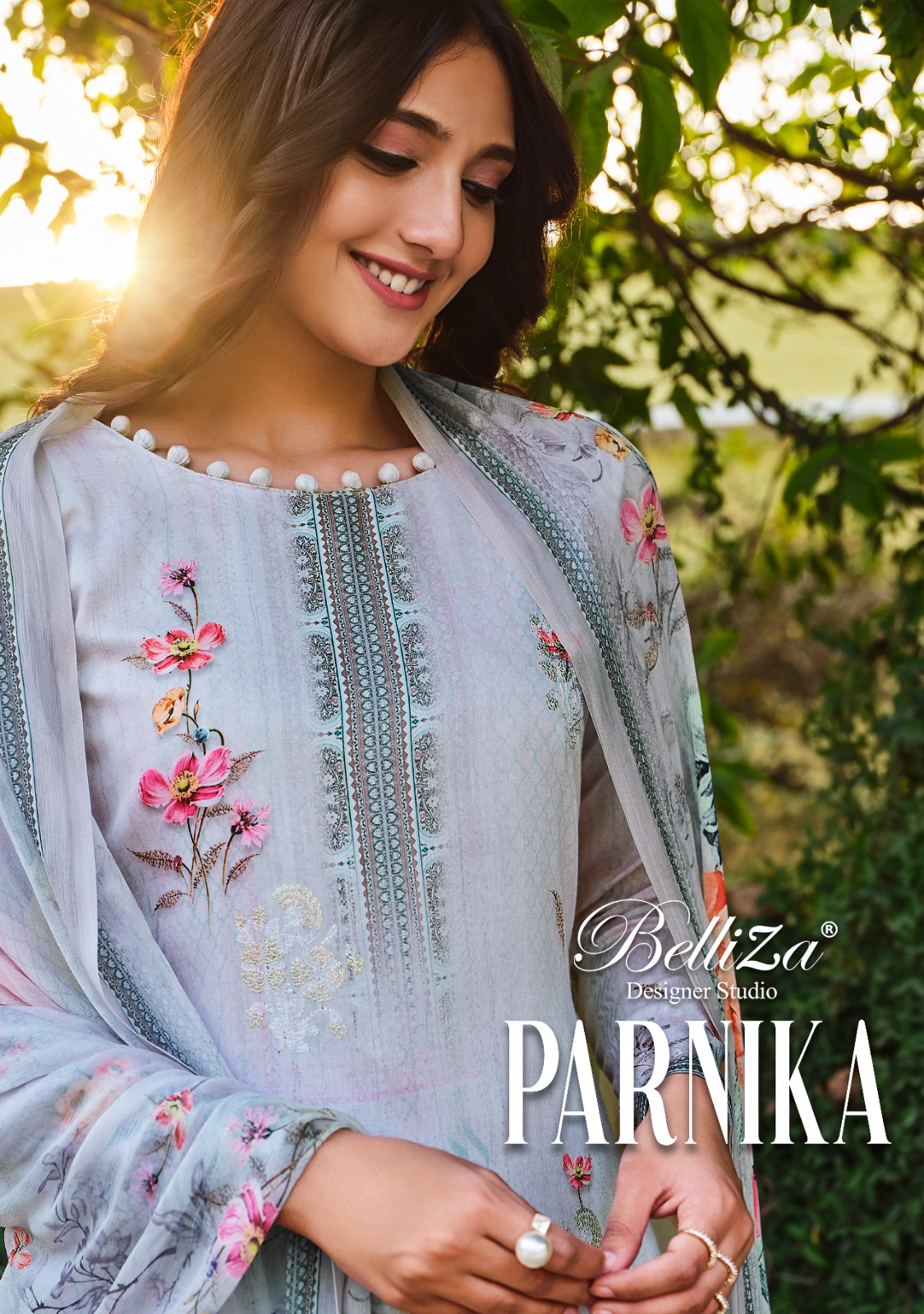 belliza designer suit parnika cotton regal look salwar suit catalog