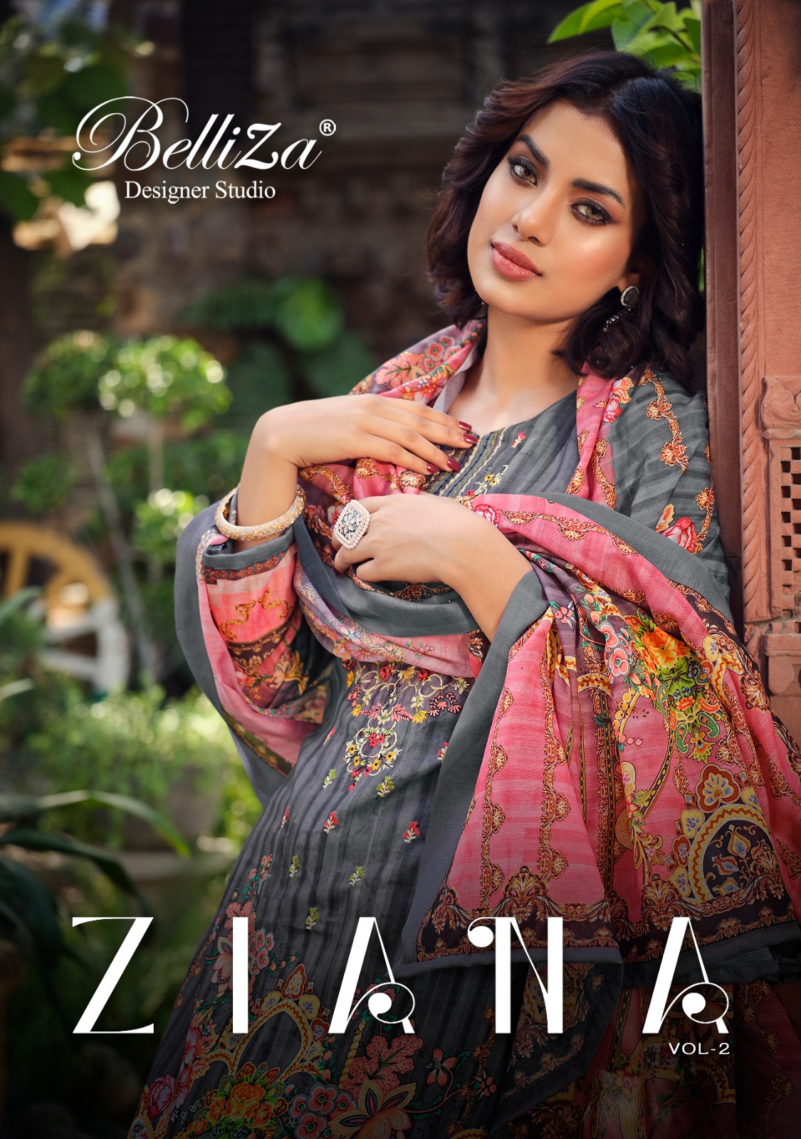 beliza designer studio ziana vol 2  cotton elegant salwar suit catalog