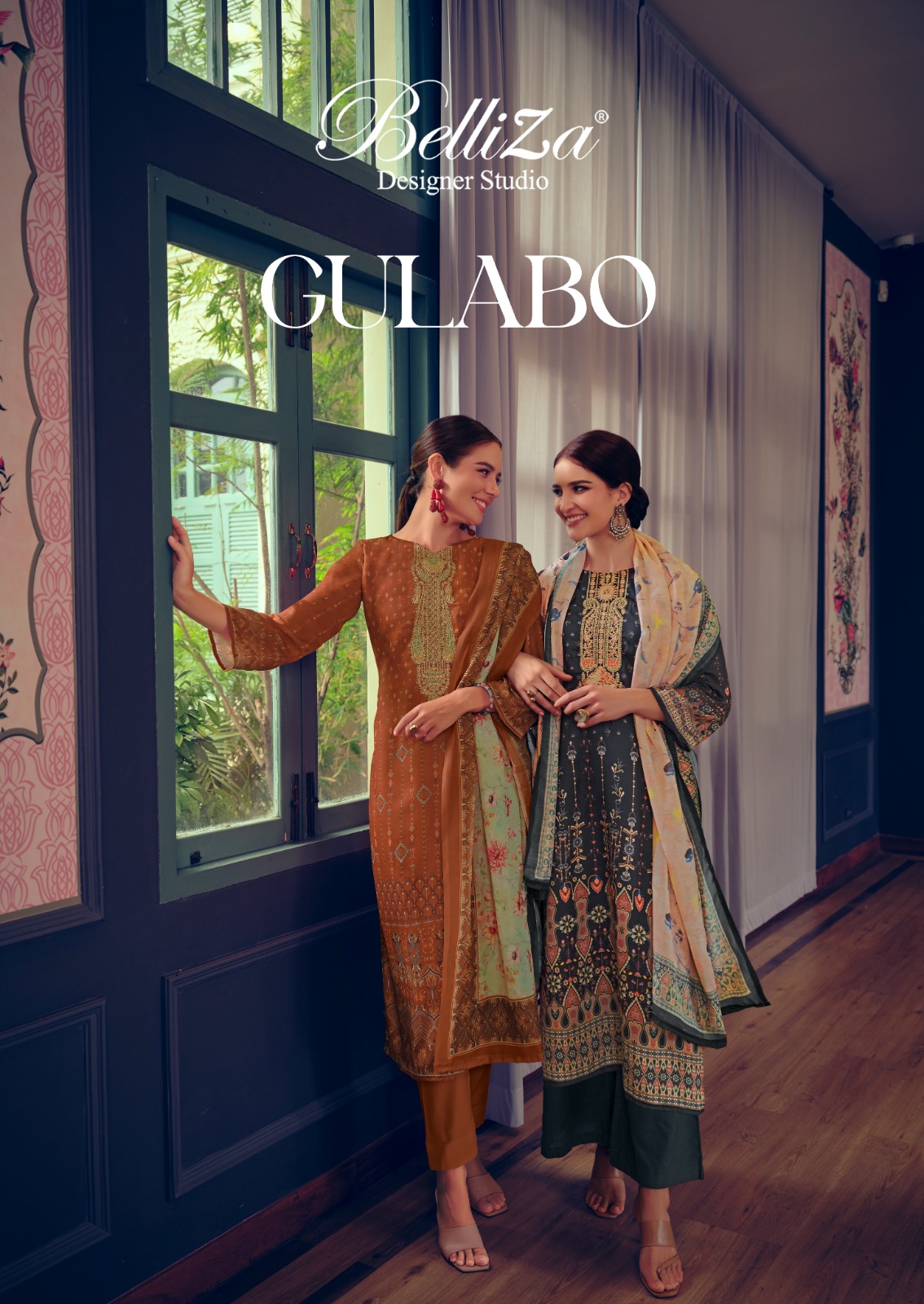 belliza designer studio Gulabo cotton exclusive print salwar suit catalog