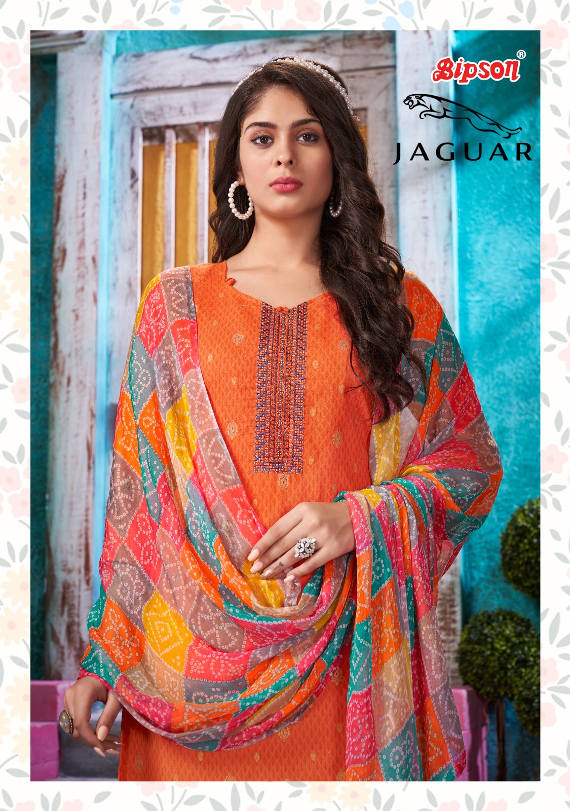 bipson jaguar 2177 cotton elegant salwar suit catalog