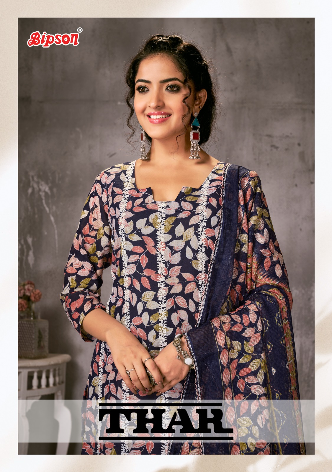 bipson prints thar 2197 cotton elegant salwar suit catalog