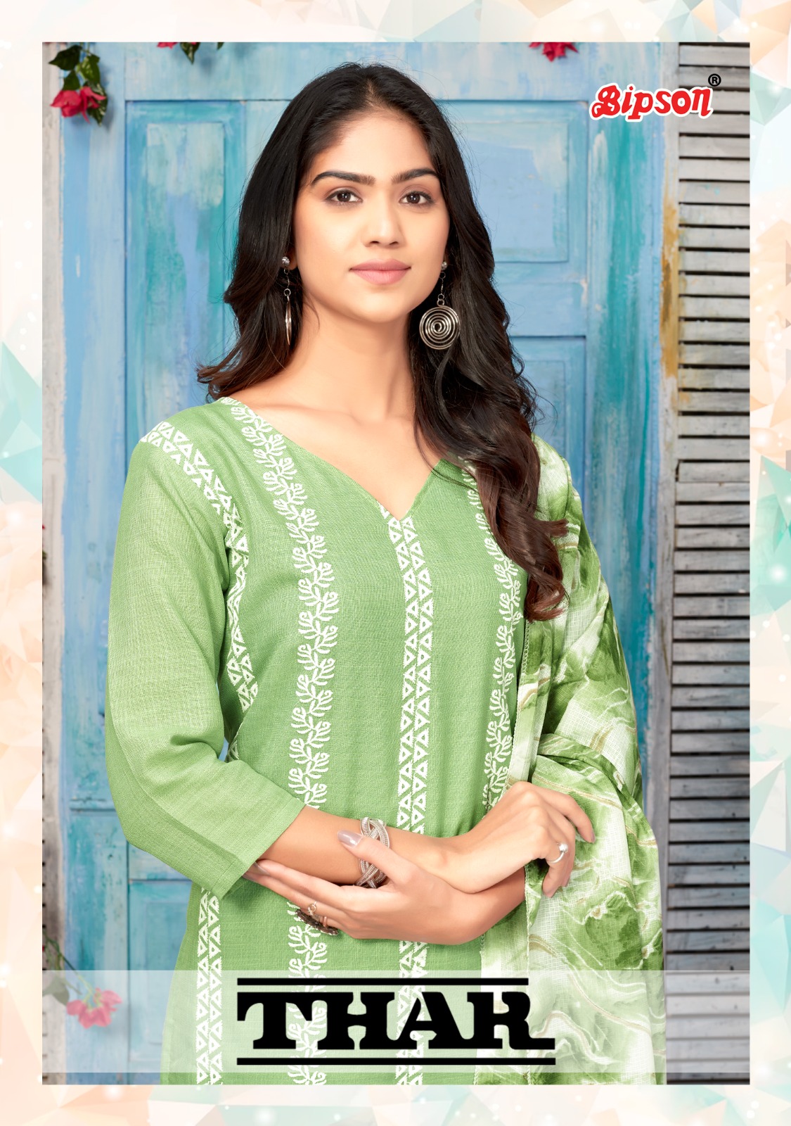 bipson Thar 2226 cotton decent look salwar suit catalog