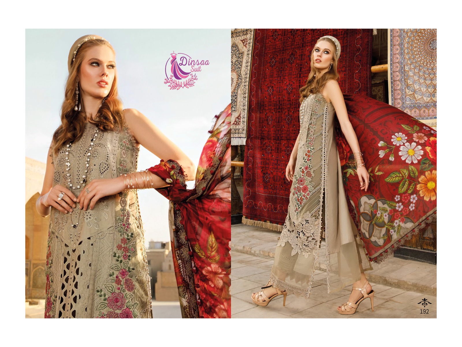 dinsaa suit DINSAA 192 Salwar Kameez Cotton Singles