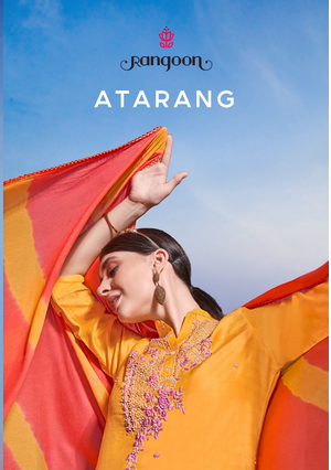 rangoon atrang viscose new and modern style top bottom with dupatta catalog