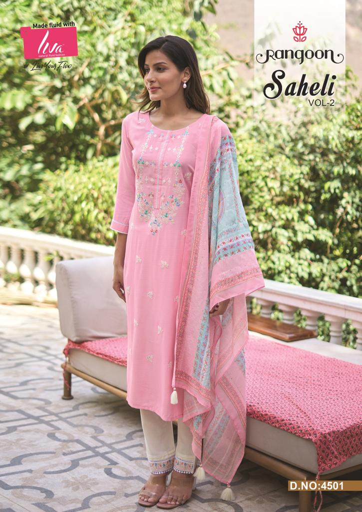 rangoon saheli naynol  elegant top bottom with dupatta catalog