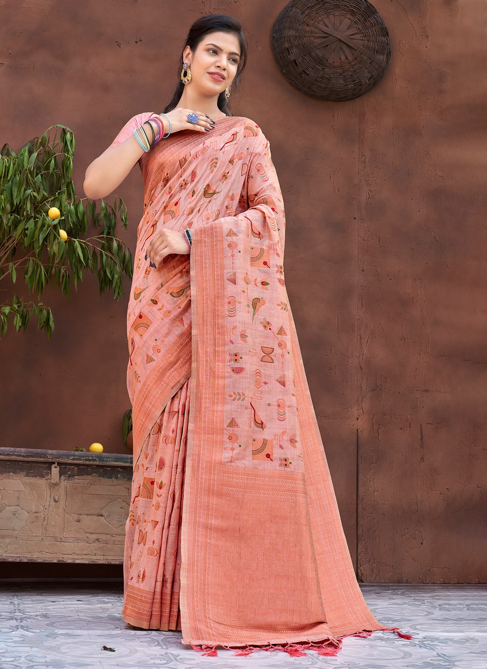 sangam print mannat silk silk georgeous look saree catalog