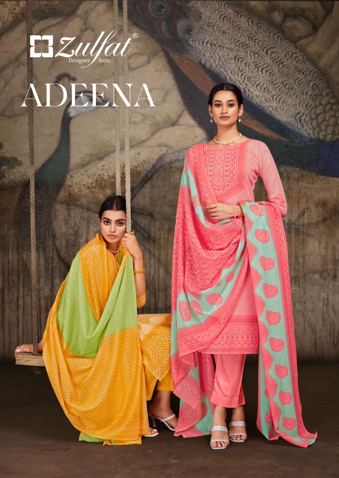 zulfat designer suits adeena  cotton regal look salwar suit catalog