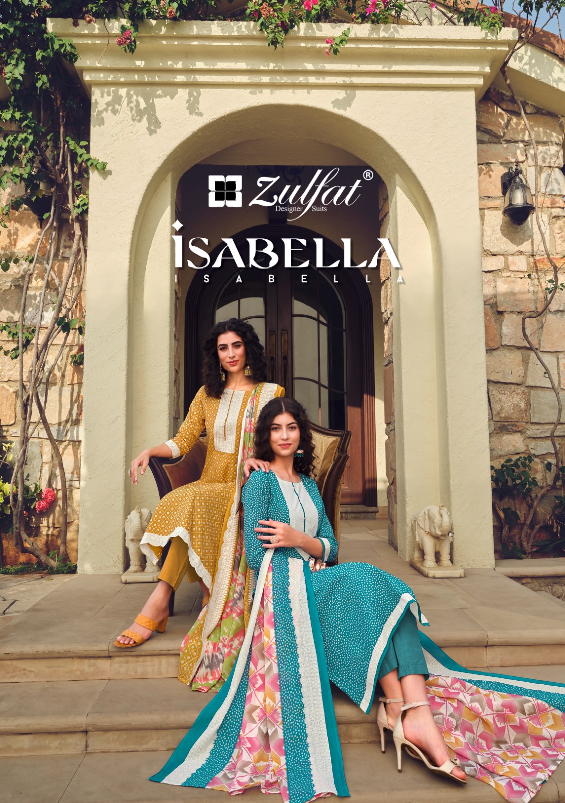 zulfat designer suits Isabella cotton regal look salwar suit catalog