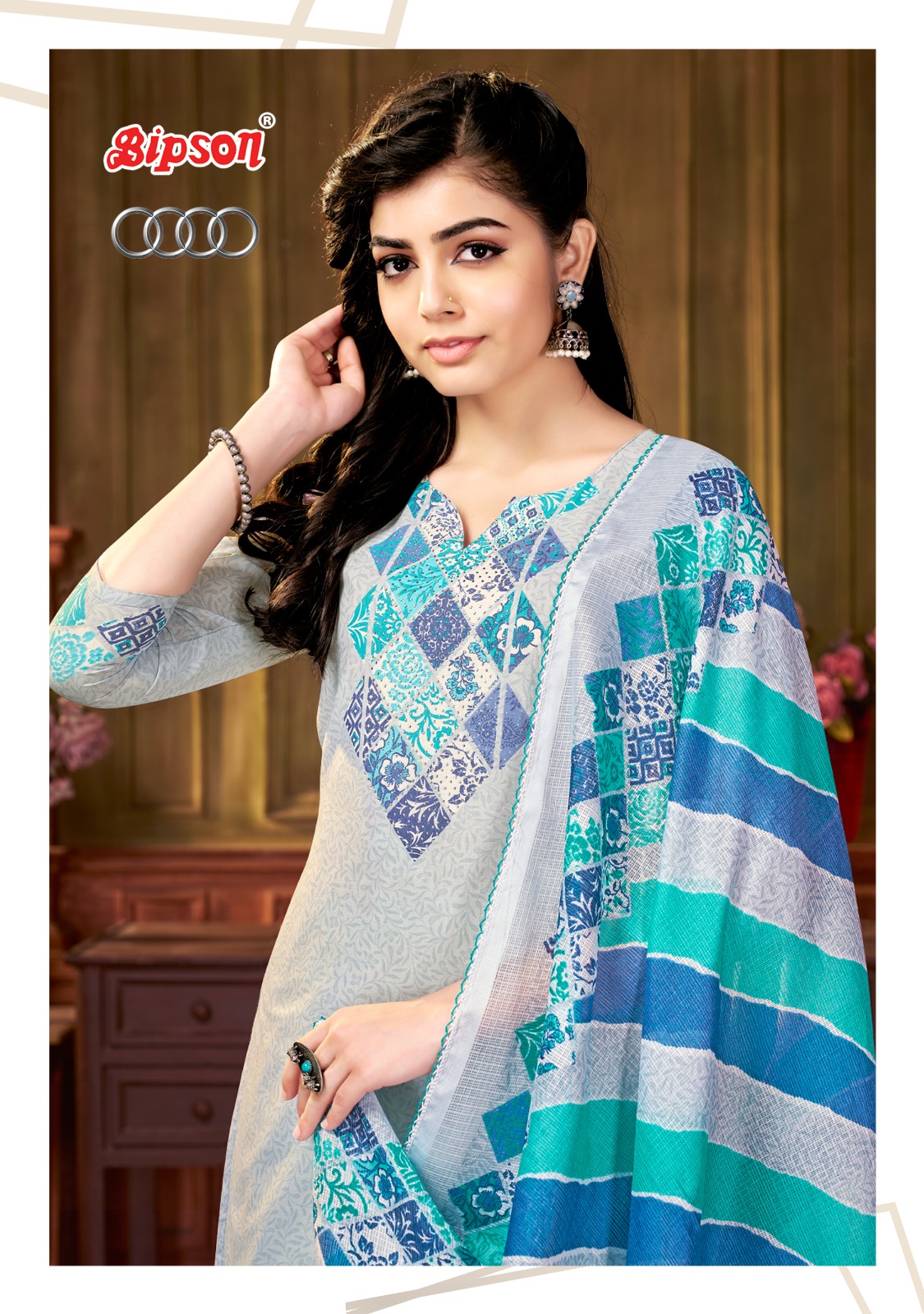 bipson audi 2229 cotton innovative look salwar suit catalog