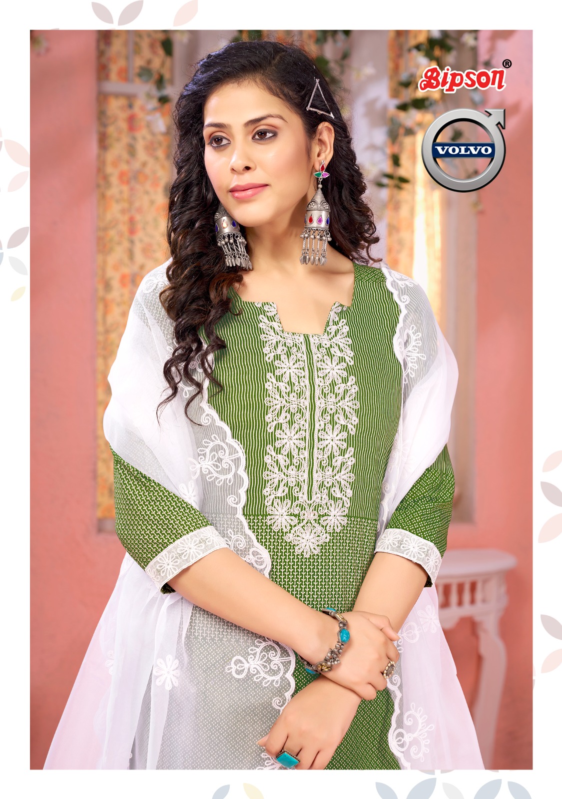 bipson volvo 2216 cotton elegant look salwar suit catalog