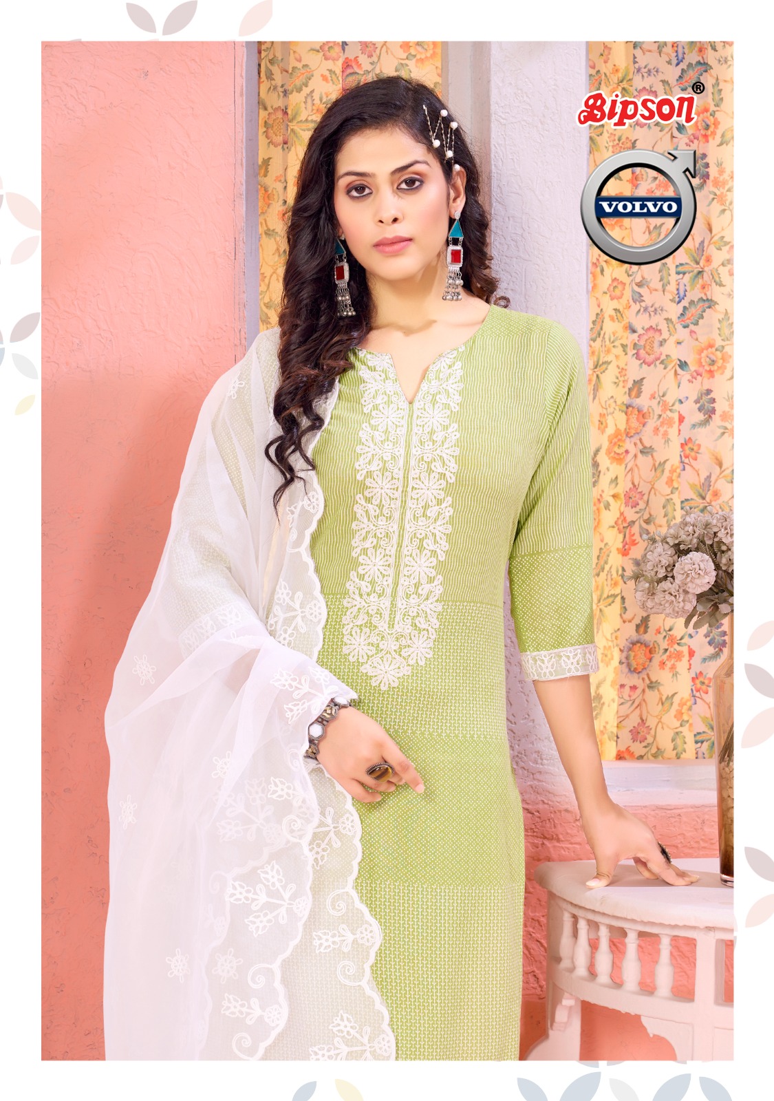 bipson volvo 2219 cotton attrective look salwar suit catalog