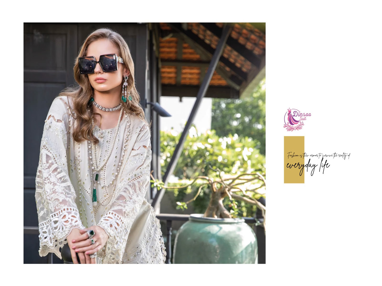 dinsaa suit maria b vol 3 cotton exclusive look salwar suit catalog