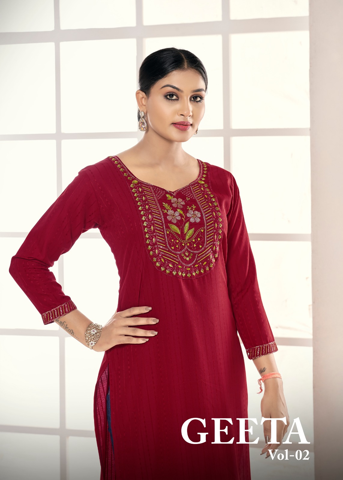 banwery fashion Geeta Vol 2 rasian Silk innovative look kurti catalog