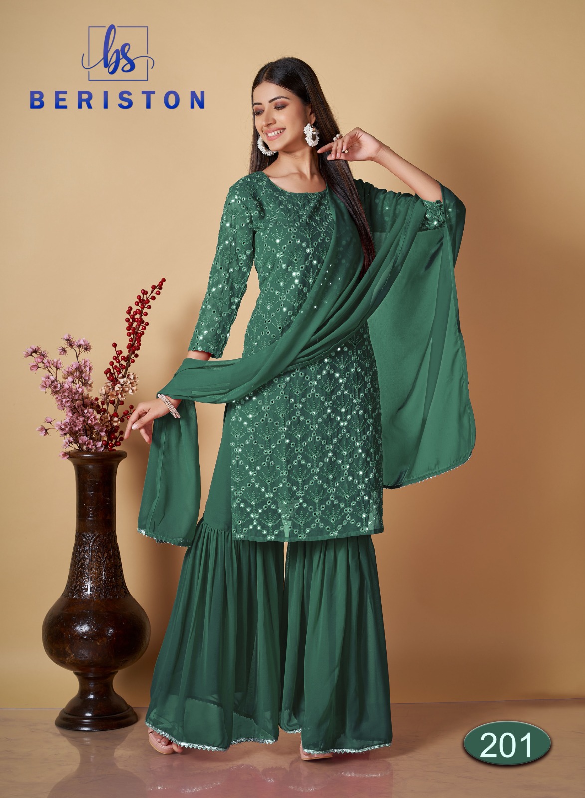 Beriston BS VOL 2 georgette innovative look salwar suit catalog