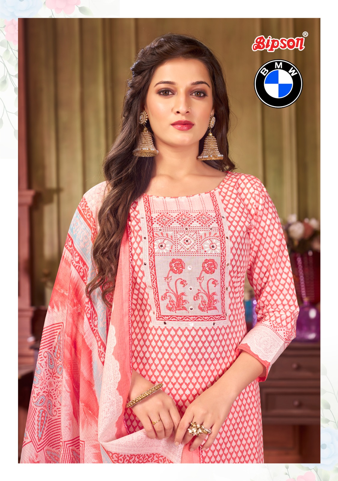 bipson bmw 2249  cotton attractive look salwar suit catalog