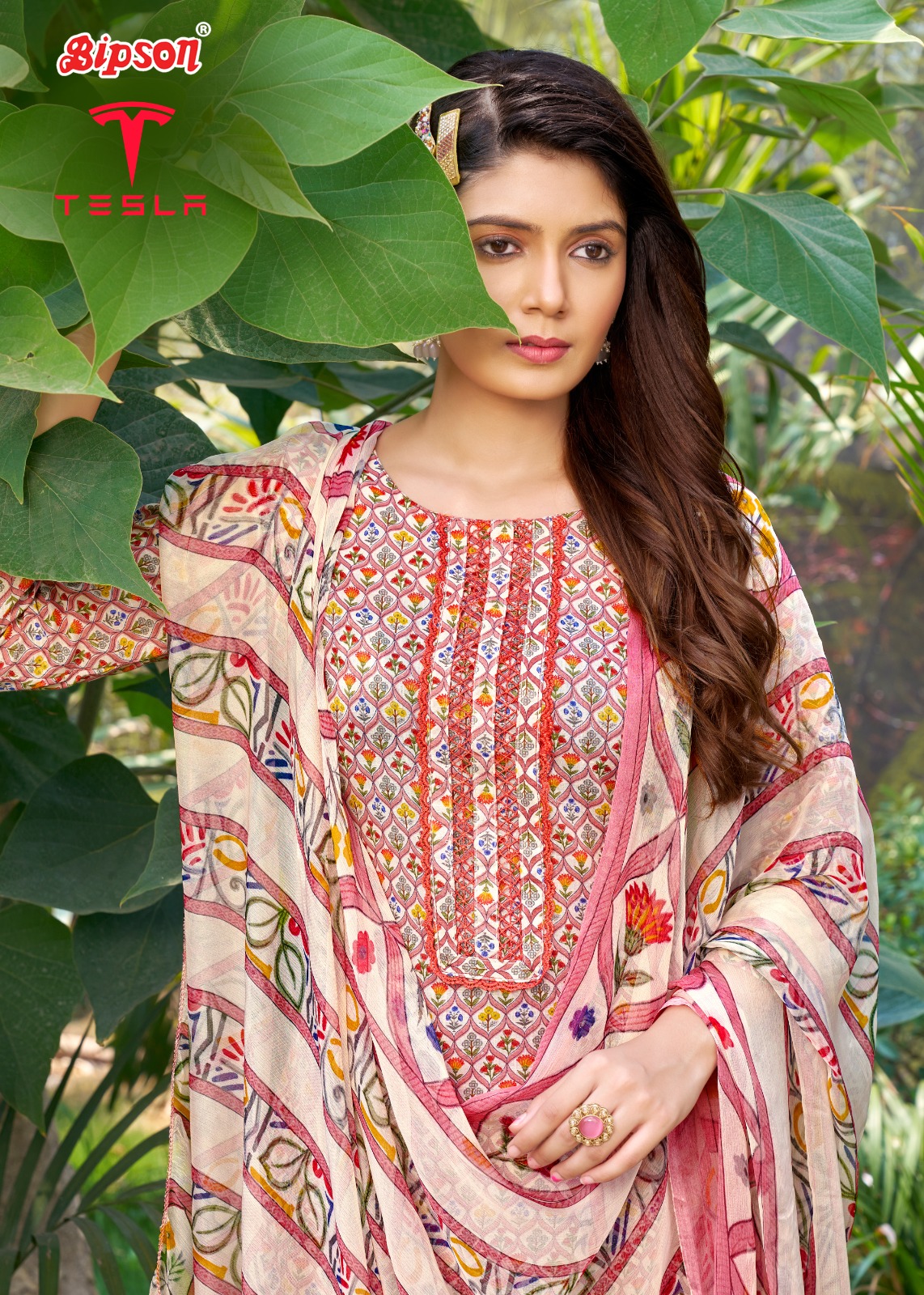 bipson tesla 2166 cotton exclusive print salwar suit catalog