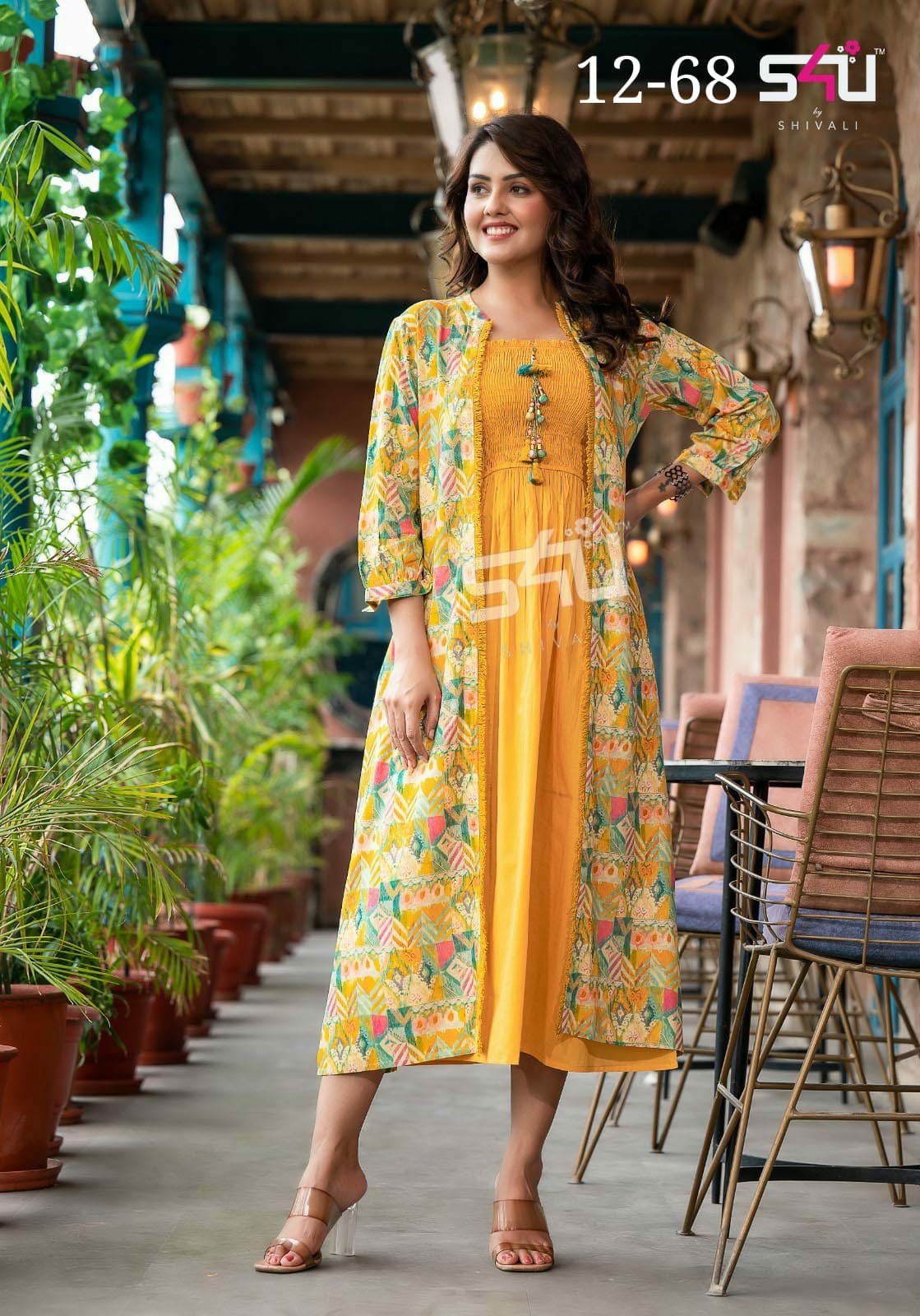 s4u d no 12-68 fancy gorgeous look kurti size set