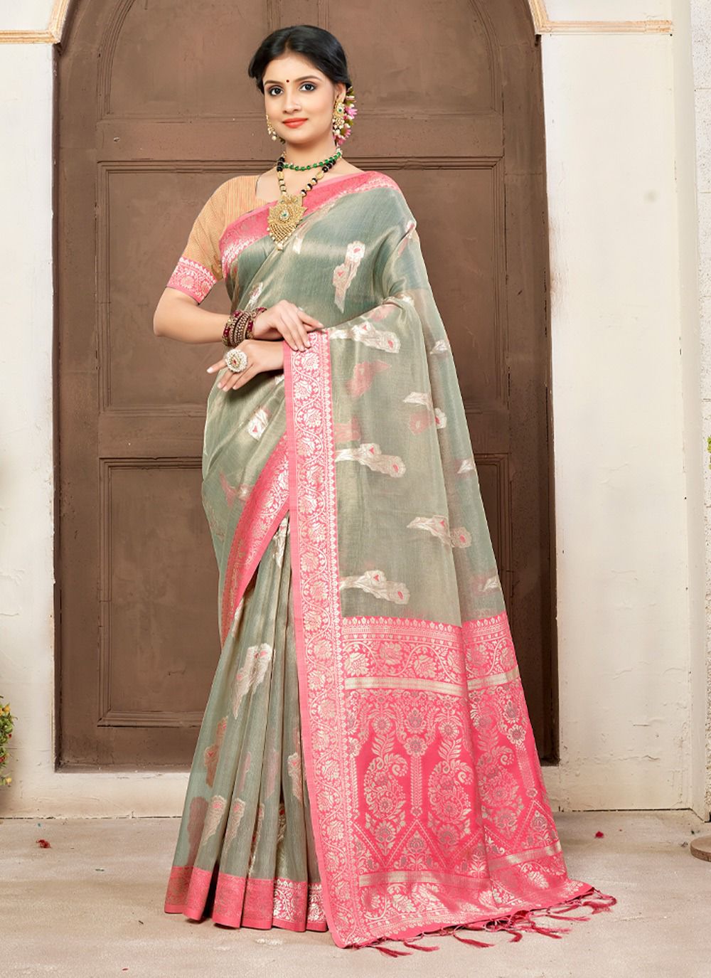 sangam print vibhor cotton catchy look saree catalog