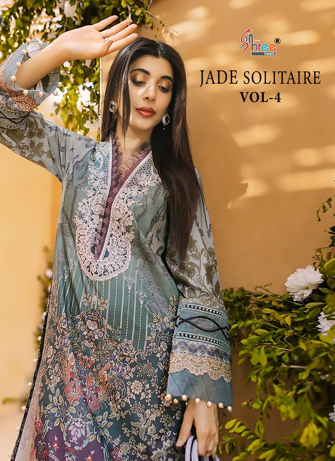 shree fabs Jade Solitarie Vol 4 cotton exclusive print salwar suit with chiffon dupatta catalog