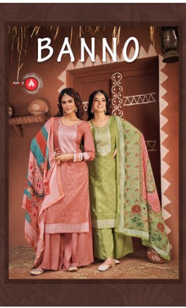 triple aAA Banno muslin innovative look salwar suit catalog