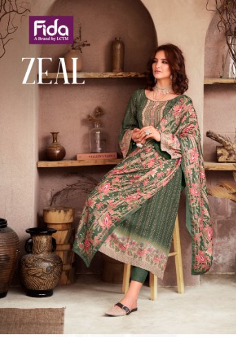 fida zeal wool catchy look salwar suit catalog