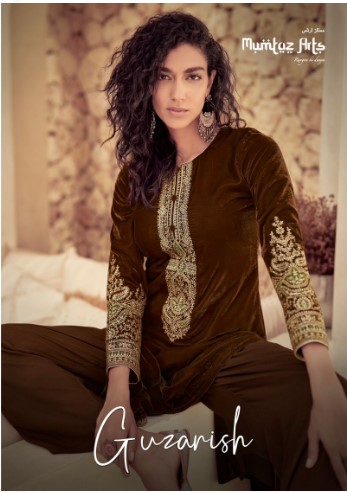 mumtaz art guzarish velvel gorgeous look salwar suit catalog