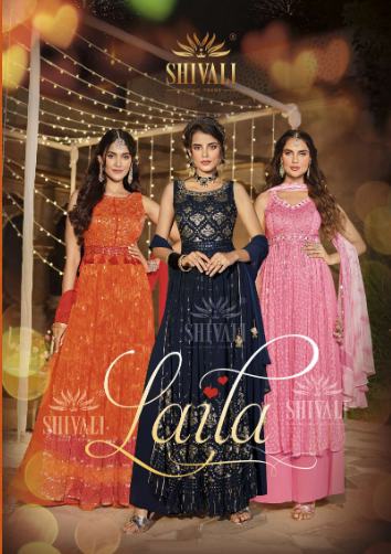 shivali laila fancy garceful look indo western catalog