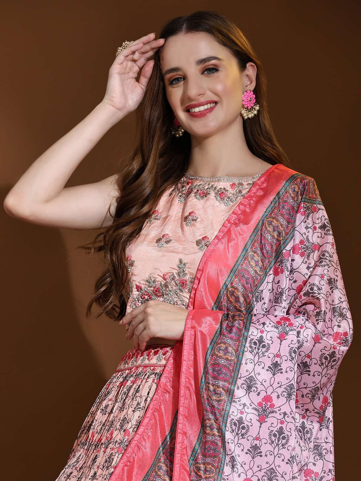 amoha trendz d no c 2047 chinnon festive look indo western catalog