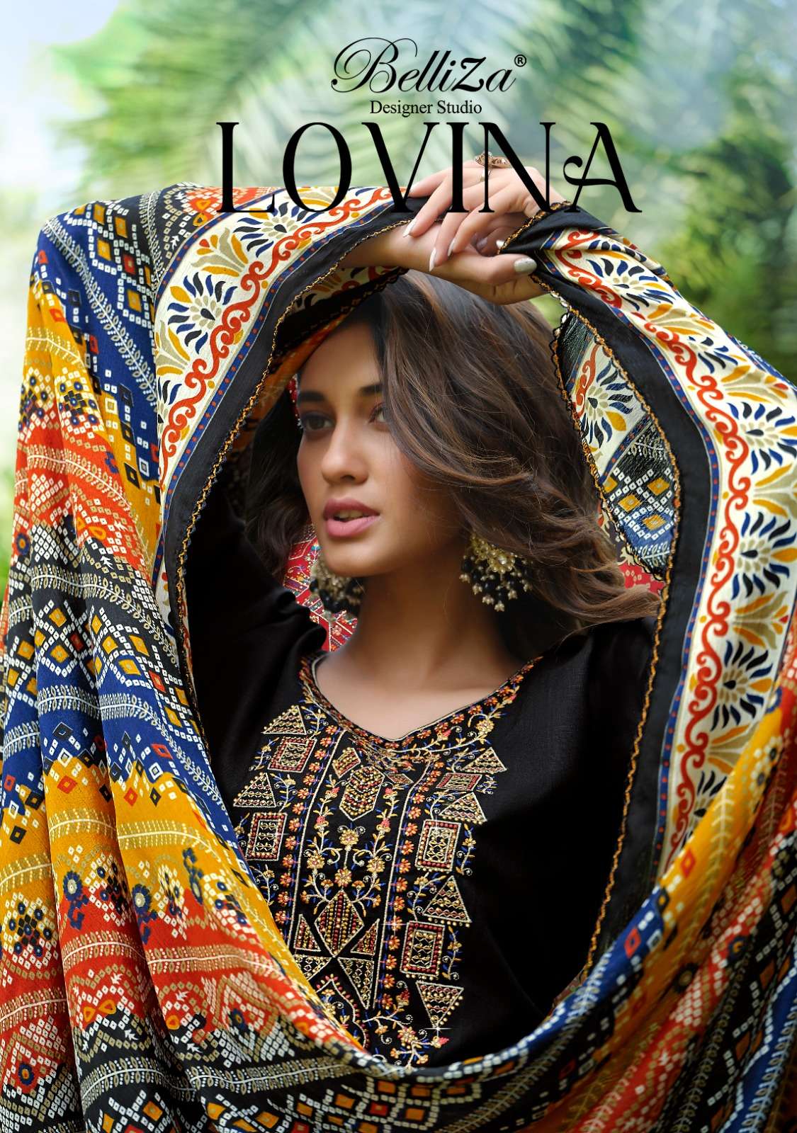 belliza designer studio  lovina viscose decent look salwar suit catalog