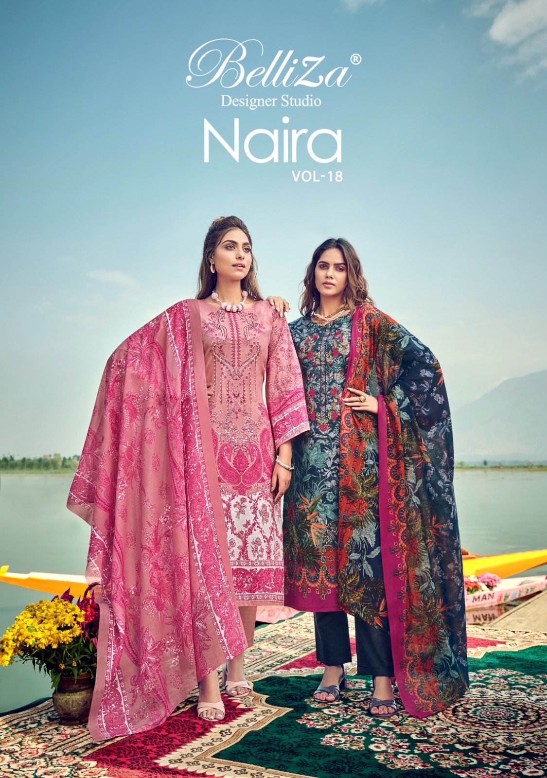 belliza designer studio Naira Vol 18 cotton innovative look salwar suit catalog