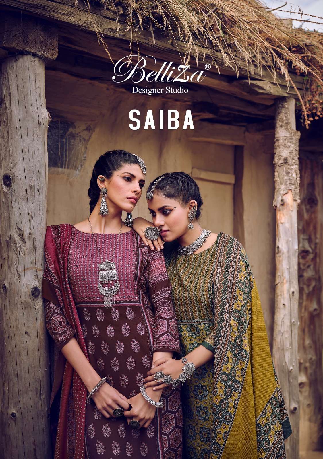 belliza designer studio saiba alpine wool elegant salwar suit catalog