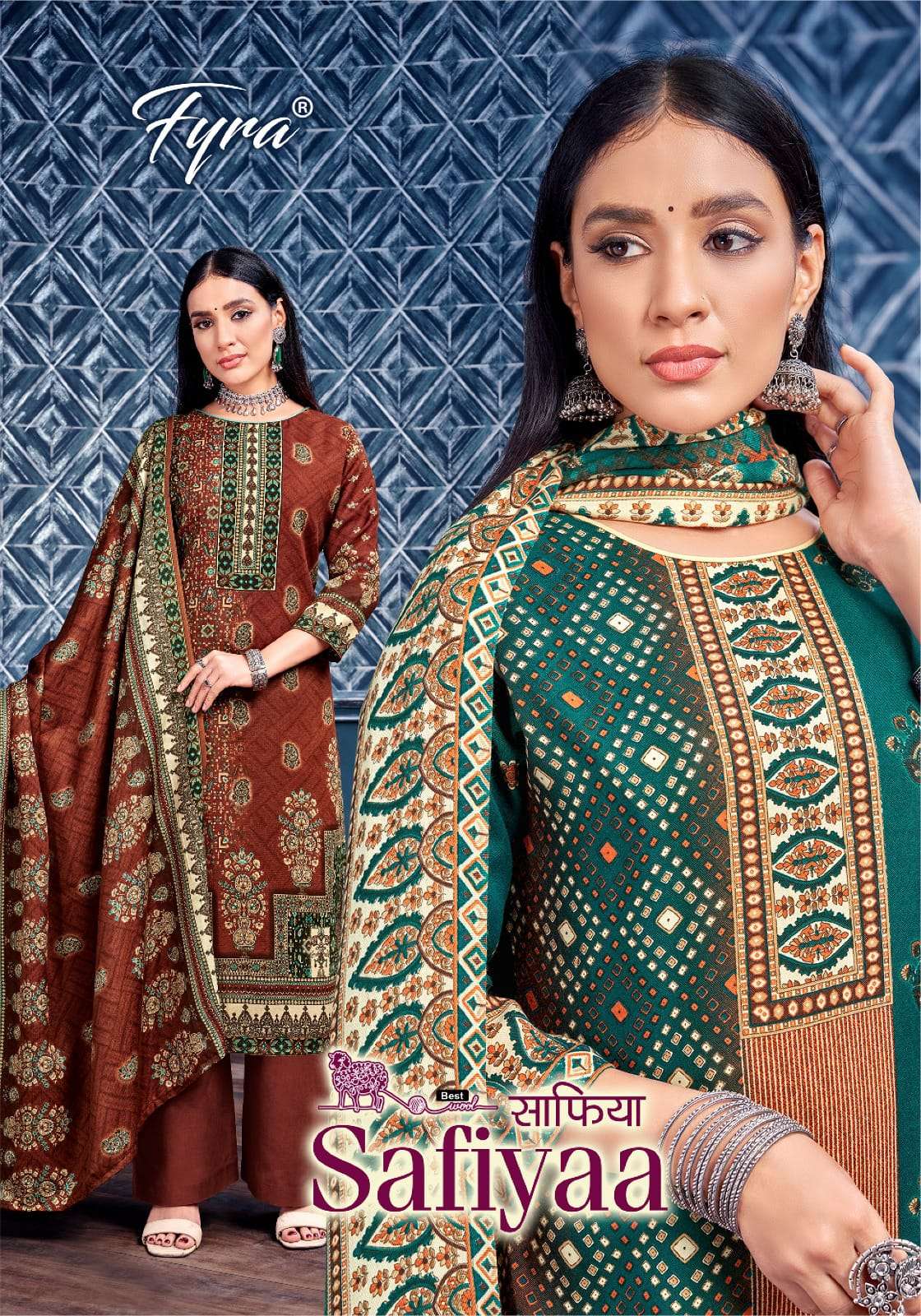 fyra designing safiyaa pashmina gorgeous look salwar suit catalog