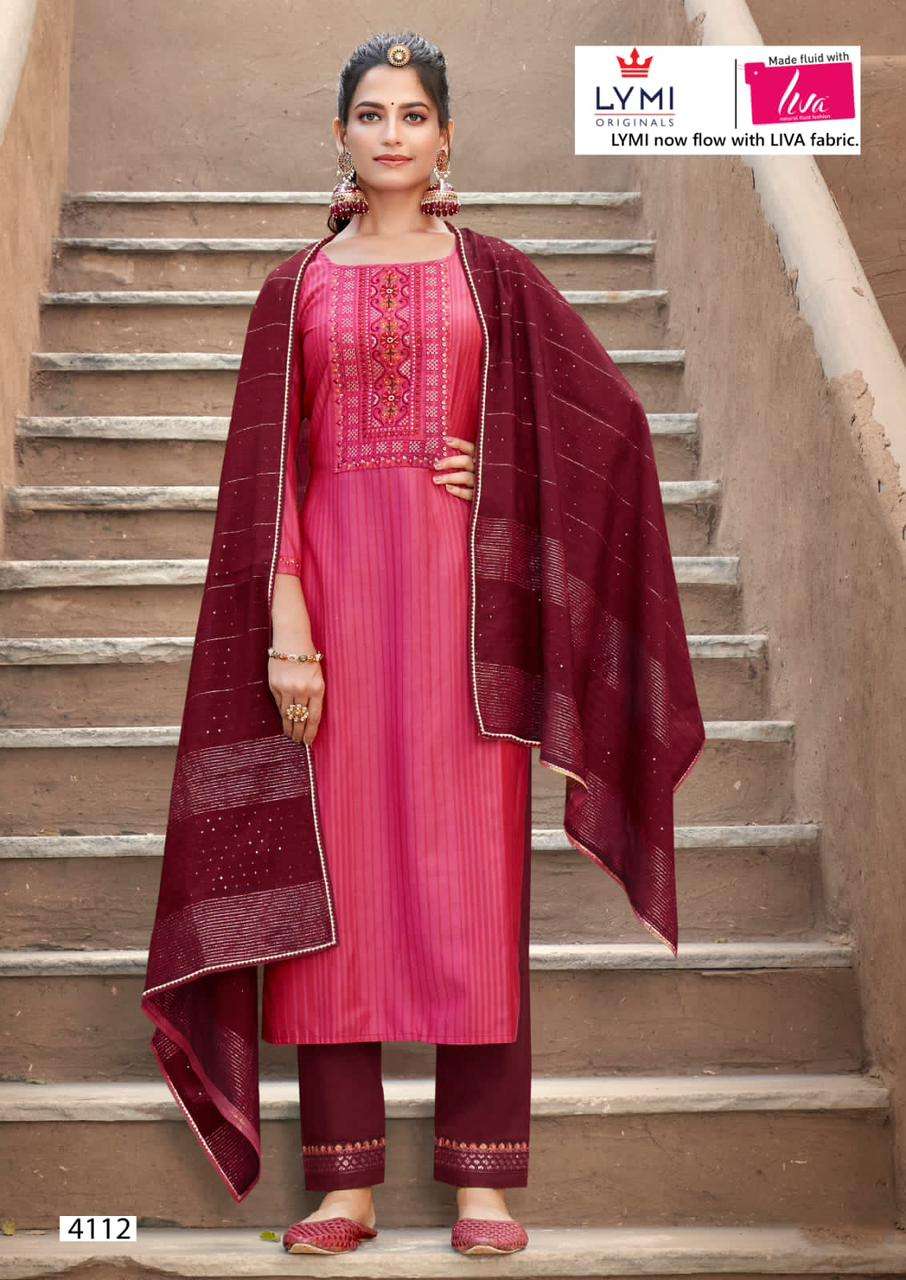 rangoon limelight vol 2 silk exclusive embroidery look top bottom with dupatta catalog