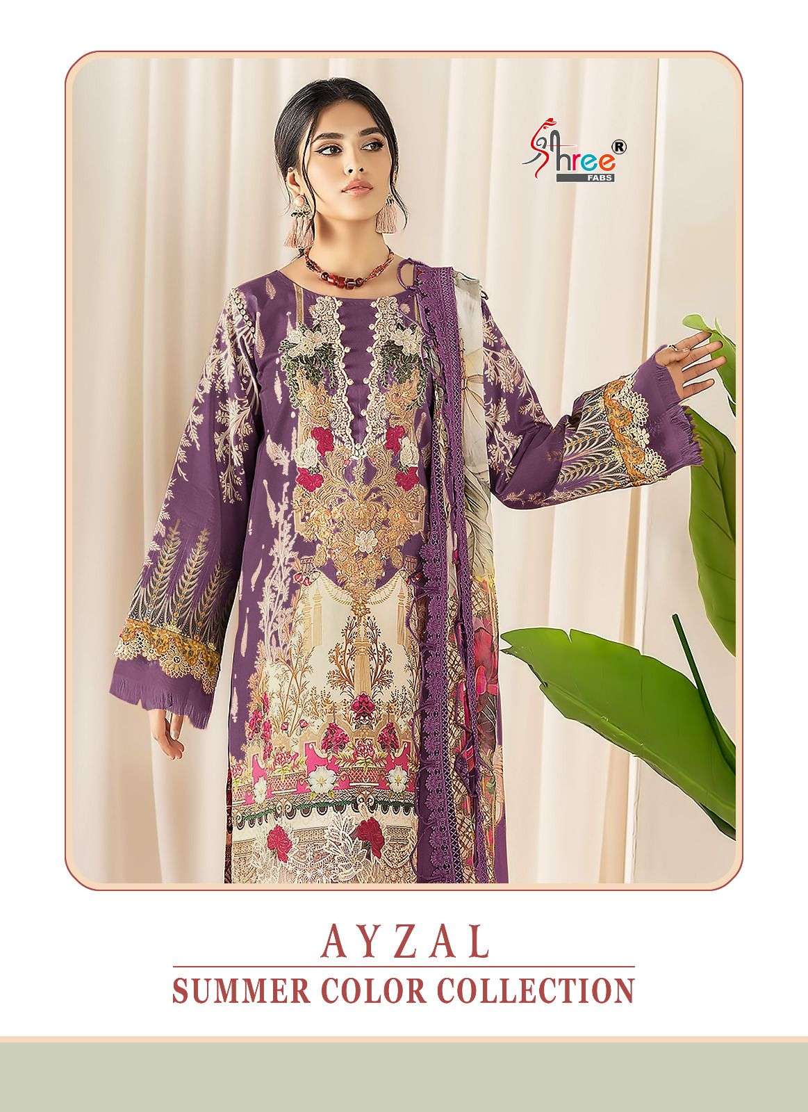 shree fabs ayzel summer collection hit design no 3150 cotton gorgeous look salwar suit catalog