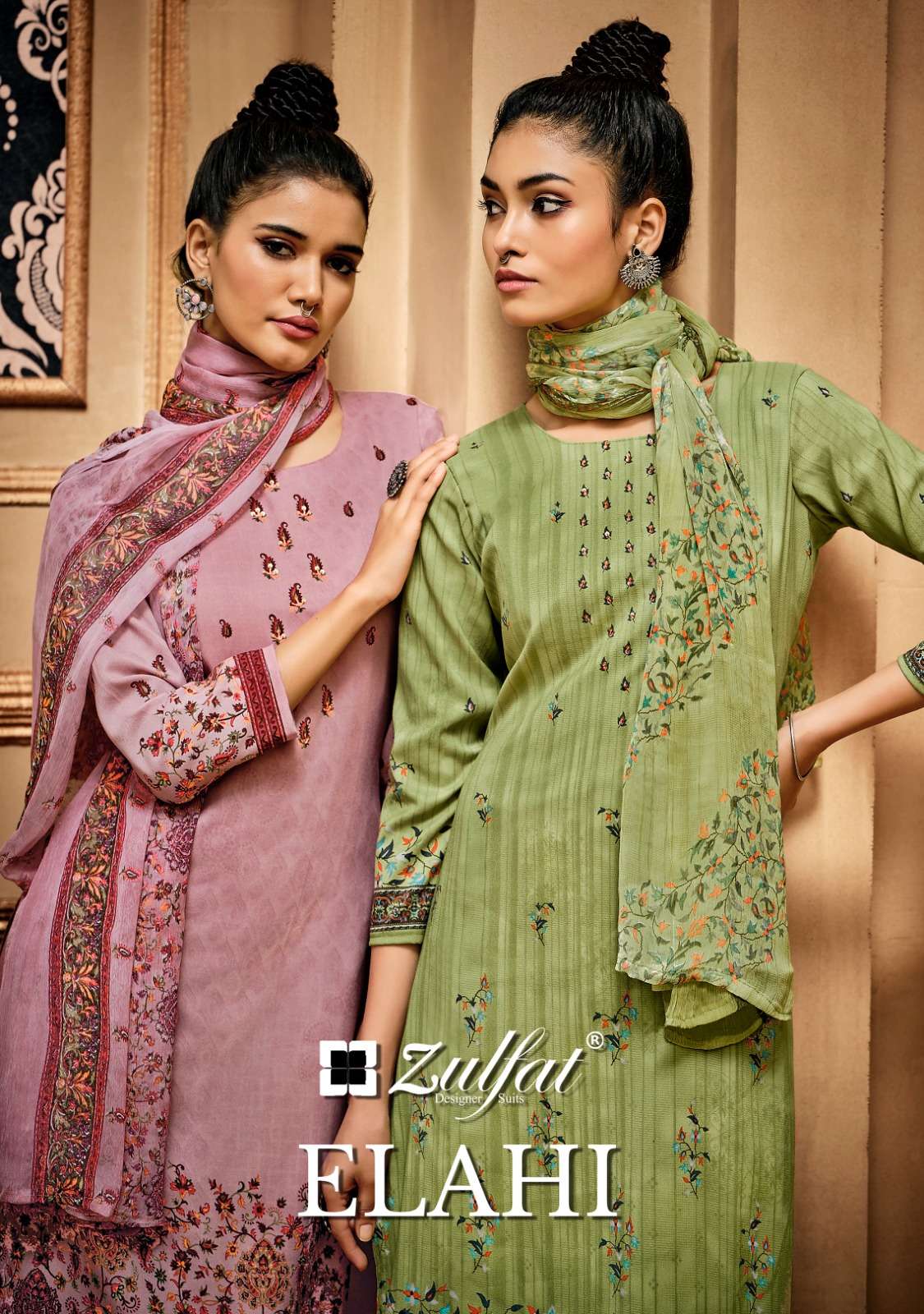 zulfat designer suits elahi wool pashmina elegant look salwqar suit catalog