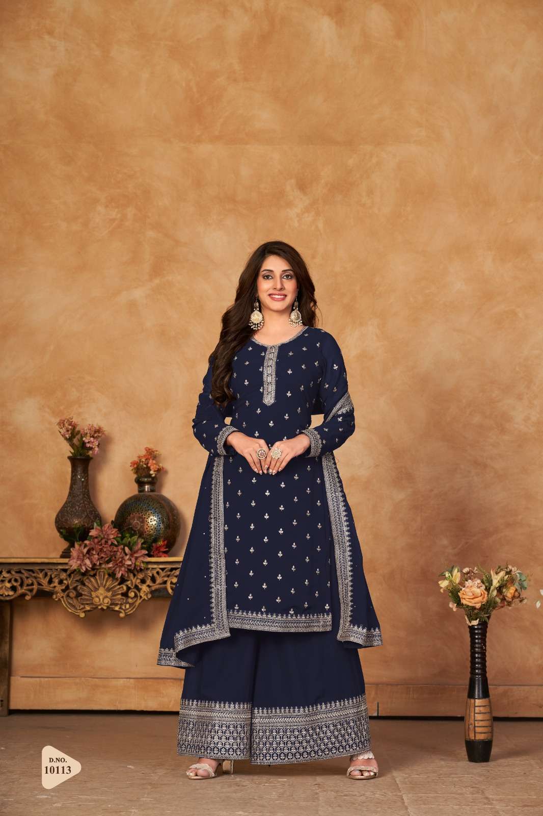 dani anjubaa vol 11 georgette regal look salwar suit catalog