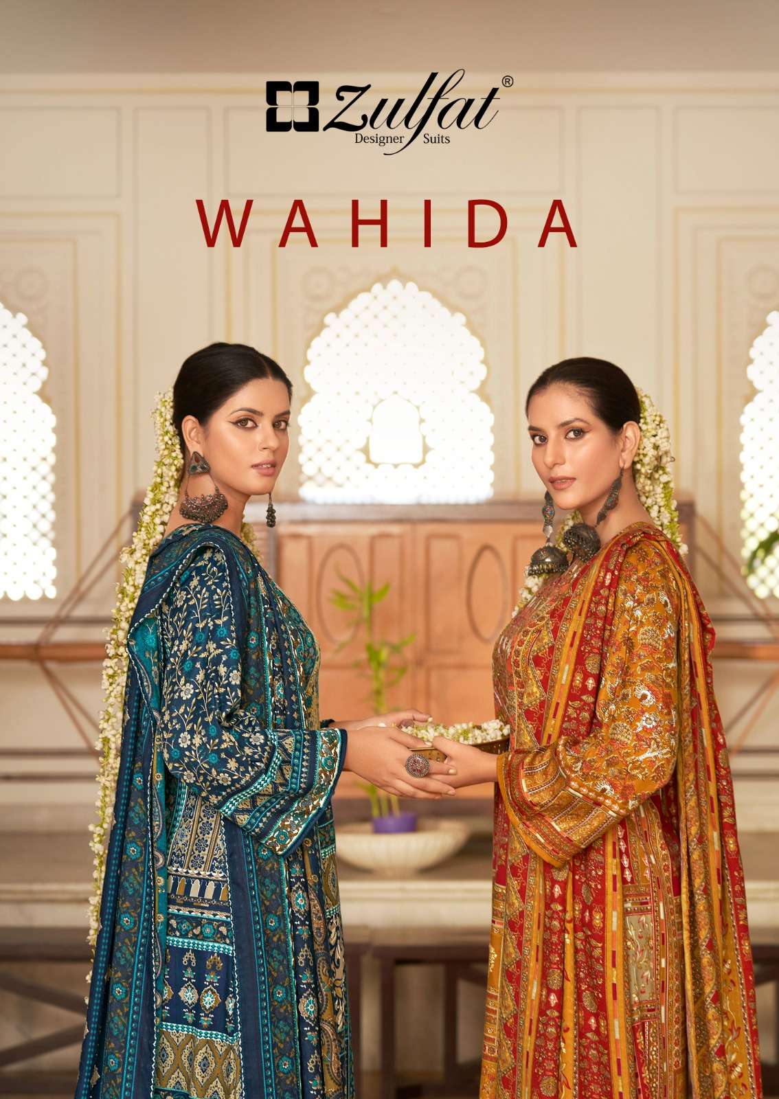 zulfat designer suits wahida wool pashmina attrective look salwqar suit catalog