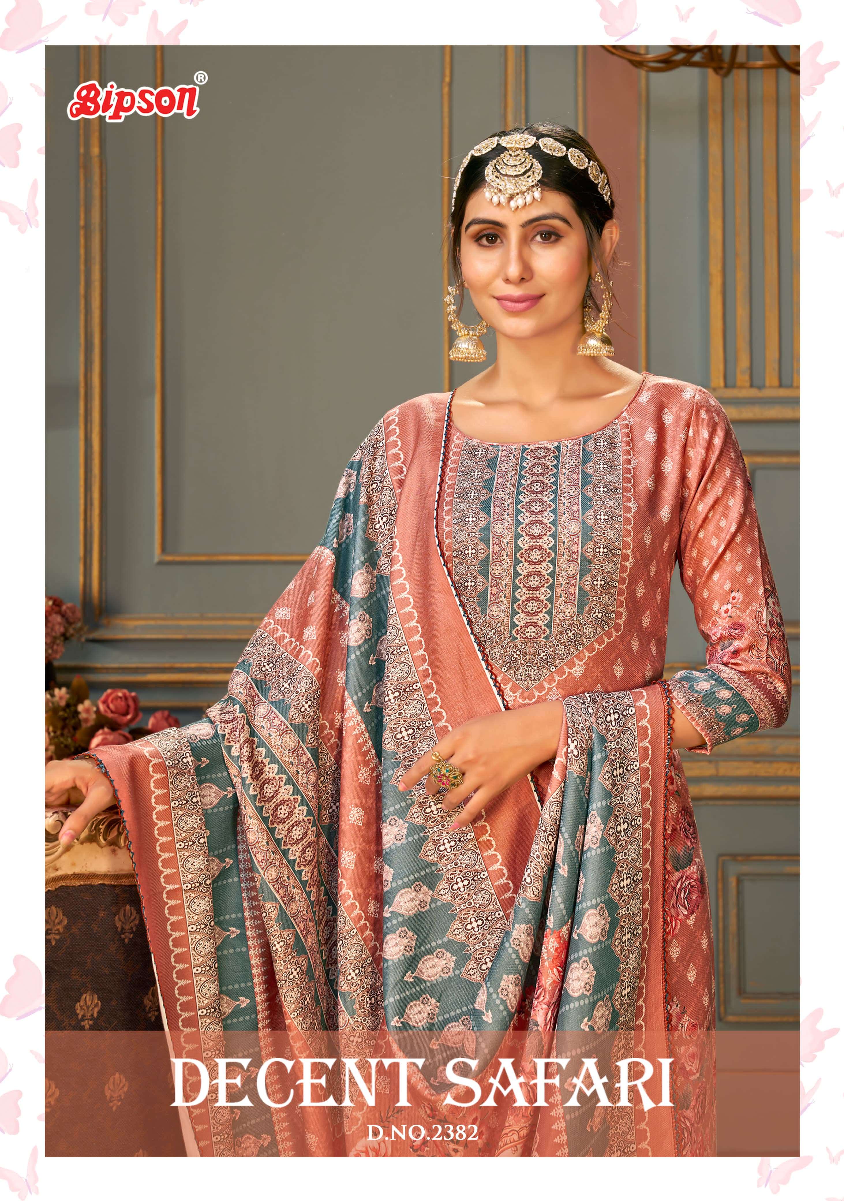 bipson  decent safari 2382 viscose  beautiful look salwar suit catalog