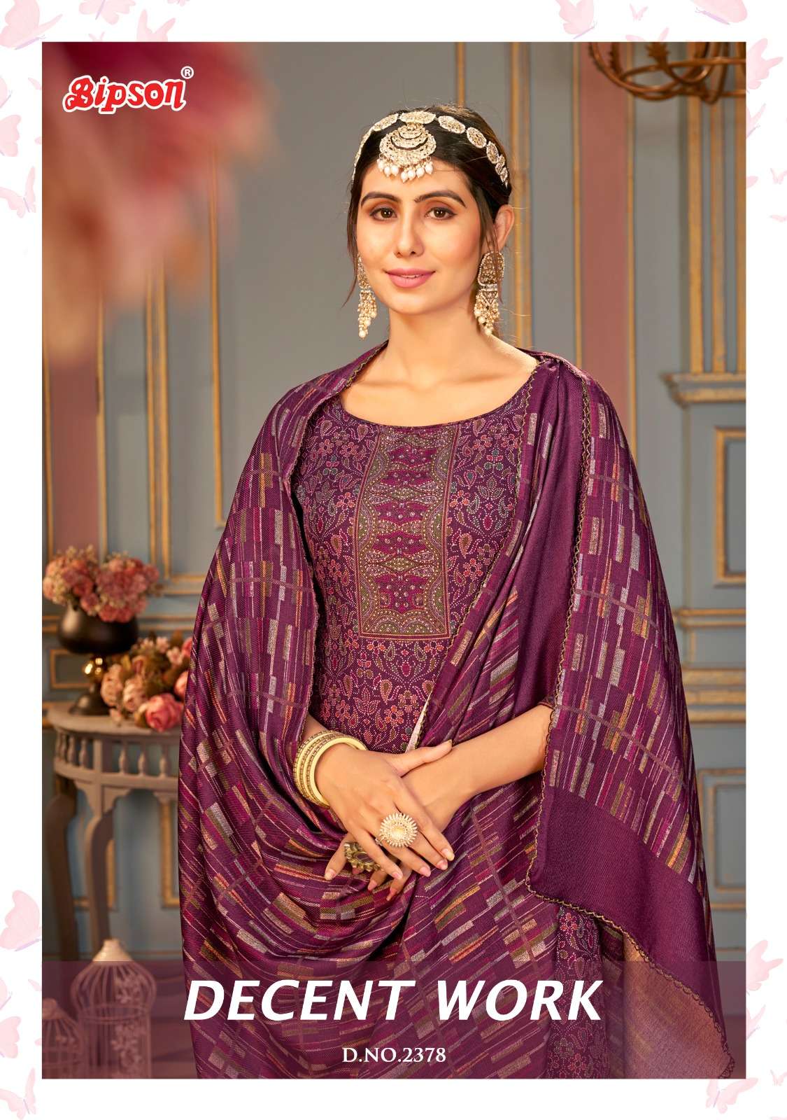 bipson  decent work 2378 viscose innovative look salwar suit catalog