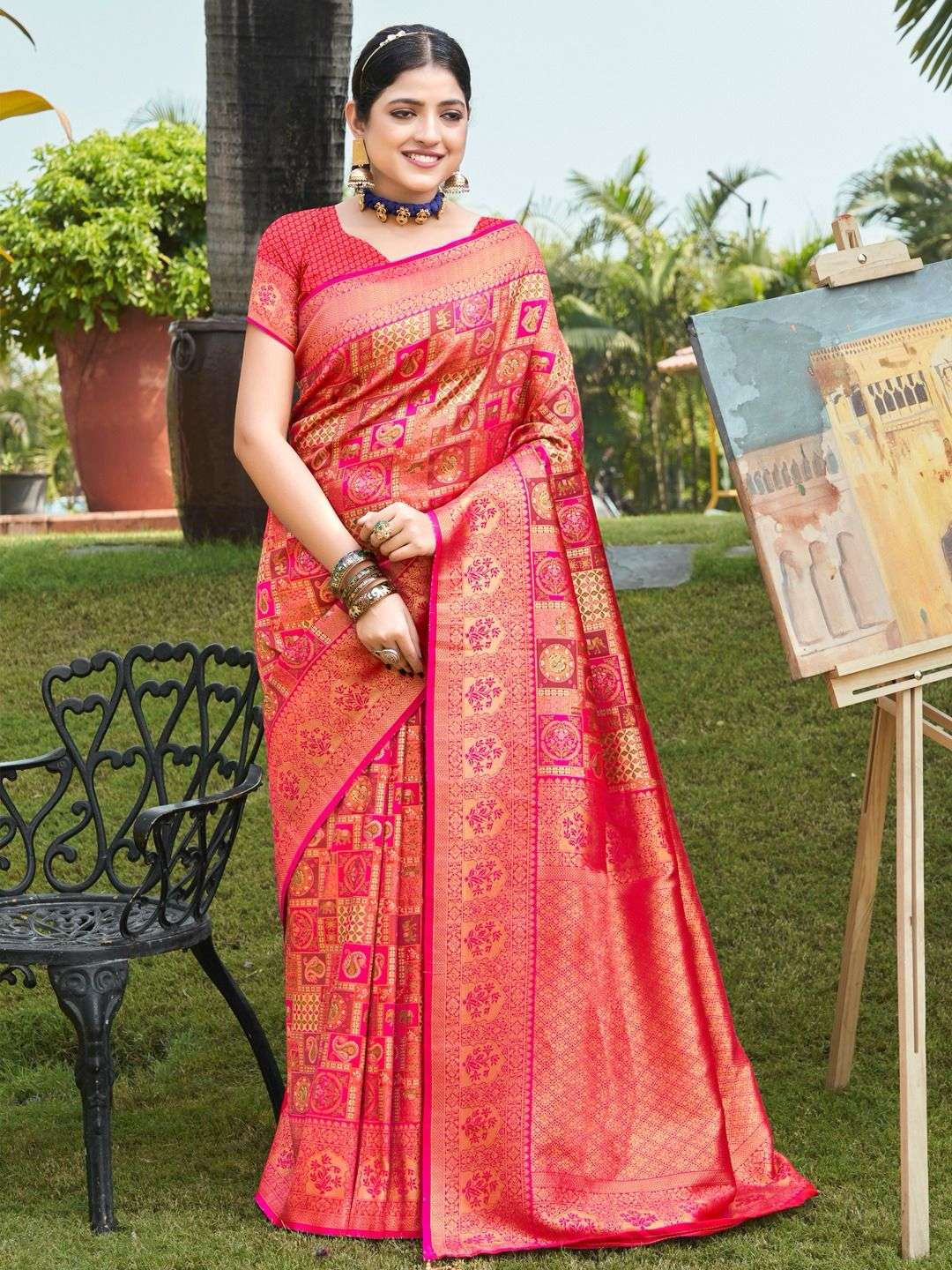 sangam prints vaibhavi silk vol 3 kanjivaram silk elegant look saree catalog