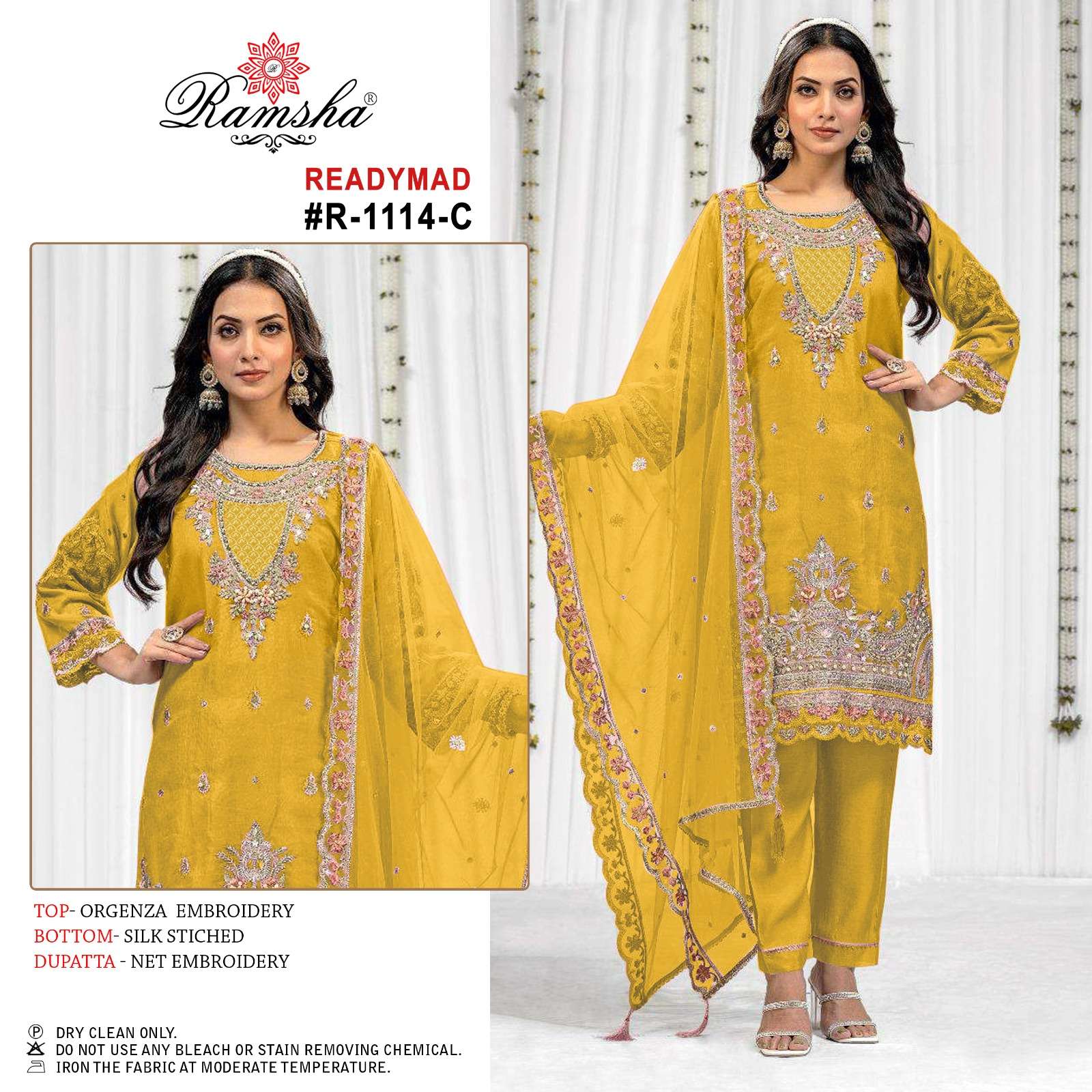 ramsha ramsha r 1114 orgenza festive look top bottom with dupatta catalog