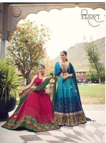 virasat arunima pure chinon beautiful look lehenga choli catalog