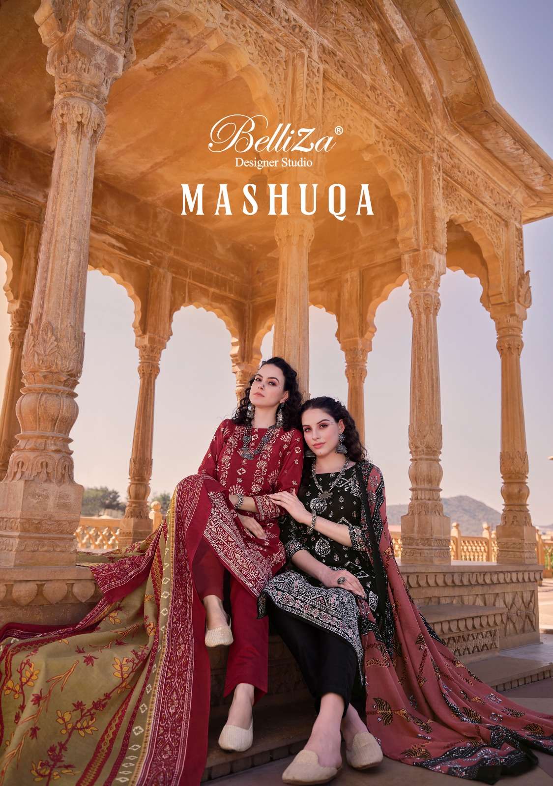 belliza designer studio mashuqa cotton decent look salwar suit catalog