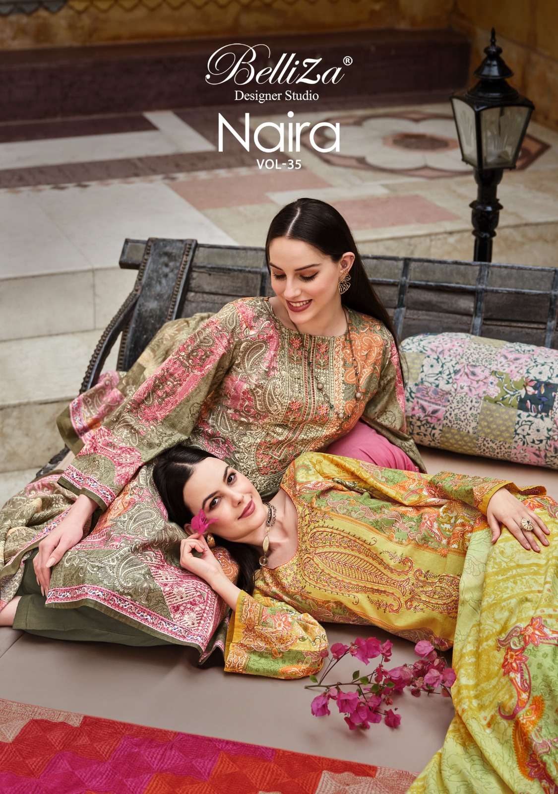 belliza designer studio naira vol 35 cotton exclusive look salwar suit catalog