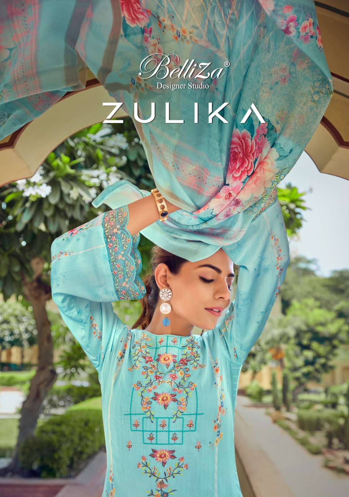 belliza designer studio zulika cotton decent look salwar suit catalog