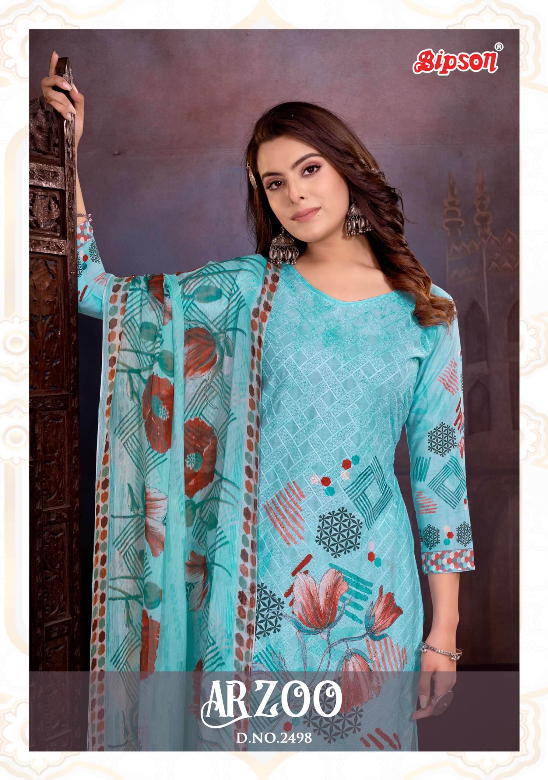 bipson aarzoo 2498 cotton exclusive print salwar suit catalog