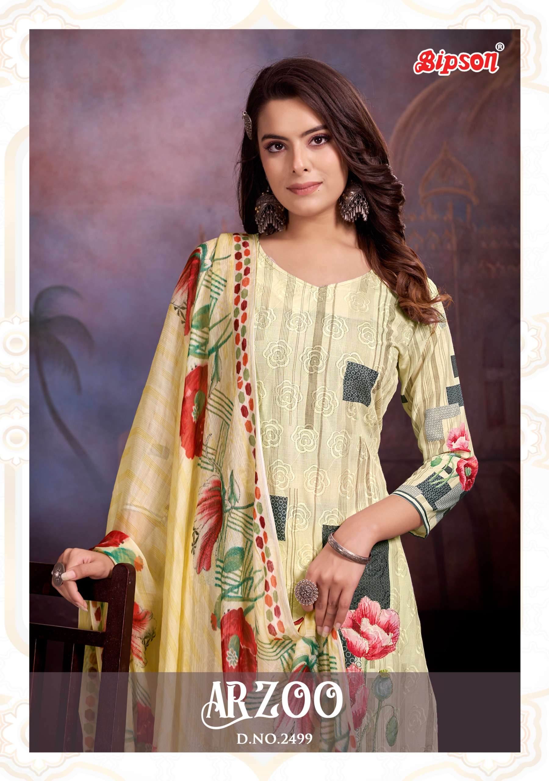 bipson aarzoo 2499 cotton decent look salwar suit catalog