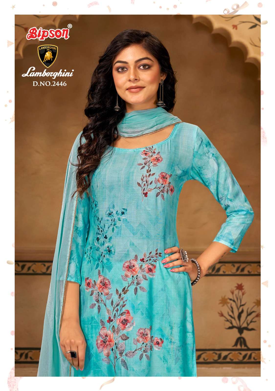 bipson lamborgini 2446 cotton  elegant salwar suit catalog